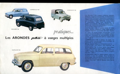 Simca Aronde P 60 brochure 1958