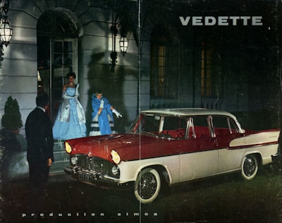 Simca Vedette brochure ca. 1960