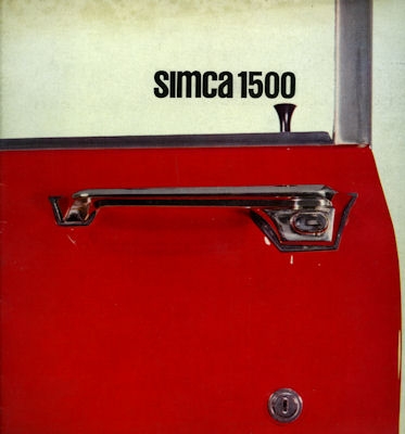 Simca 1500 brochure ca. 1963