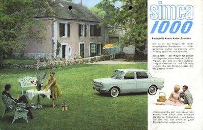 Simca 1000 brochure 1960s