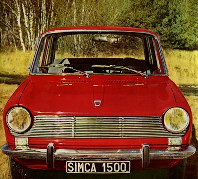 Simca 1500 brochure 1960s