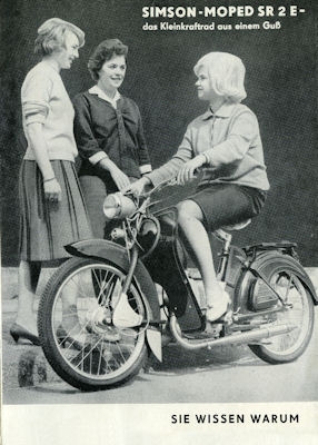 Simson Moped SR 2 E Prospekt 1963
