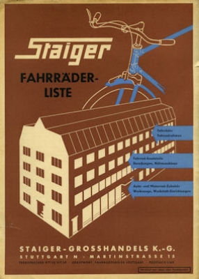 Staiger Fahrrad Prospekt ca. 1951