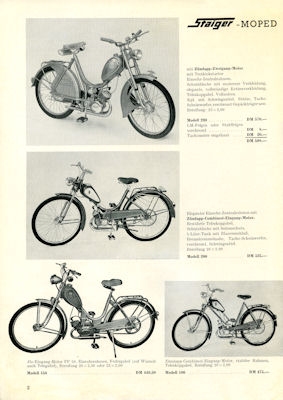 Staiger Fahrrad Katalog 1955