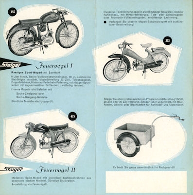 Staiger program Bicycles and mopeds ca. 1960