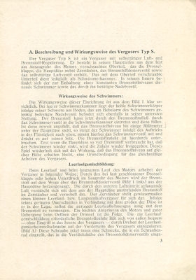 Stoewer Achtzylinder Vergaser Bedienungsanleitung 1928