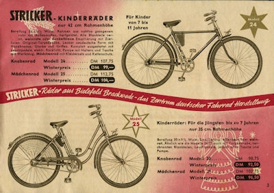 Stricker bicycle program 11.1953