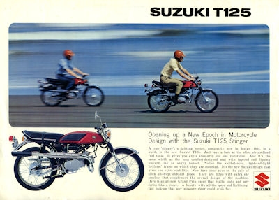 Suzuki T 125 Stinger brochure 1967