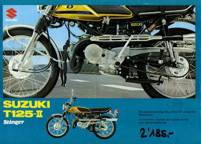 Suzuki T 125-II Stinger brochure 1970