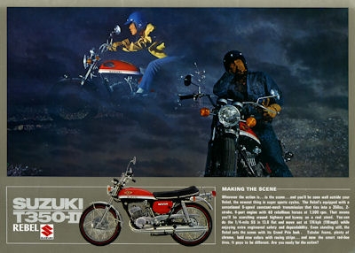 Suzuki T 350-II Rebel Prospekt 1970