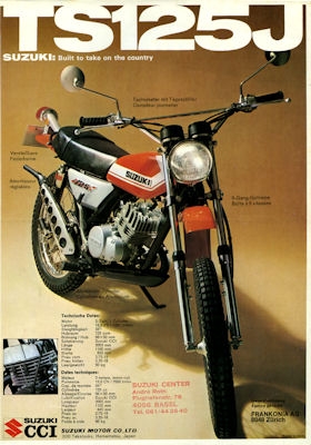 Suzuki TS TC 125 J brochure 1972