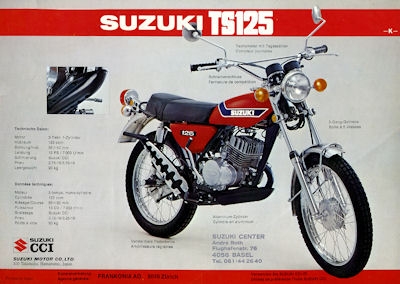 Suzuki TS 125 K Prospekt 1973