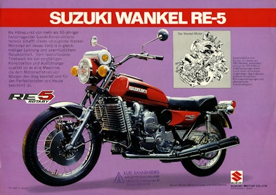 Suzuki Wankel RE-5 Prospekt 1974