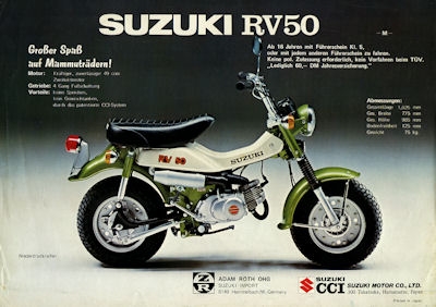 Suzuki RV 50 90 M Prospekt 1975