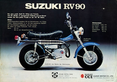 Suzuki RV 50 RL 250 M Prospekt 1975