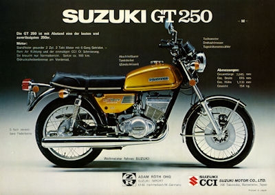 Suzuki GT 125 250 M Prospekt 1975