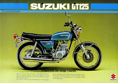 Suzuki GT 125 brochure 1976