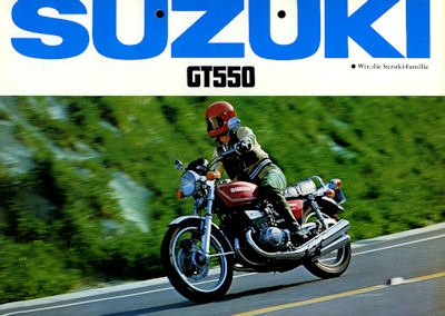 Suzuki GT 550 brochure 1976