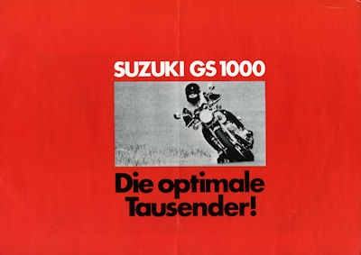 Suzuki GS 1000 brochure 1978