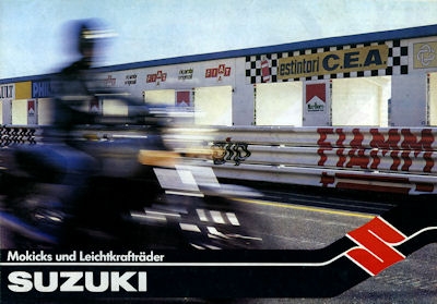 Suzuki program Mokicks and Leichtmotorräder 1982