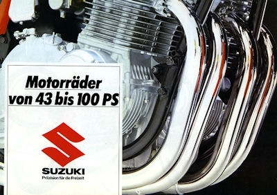 Suzuki Programm Motorräder von 43PS bis 100PS 1983