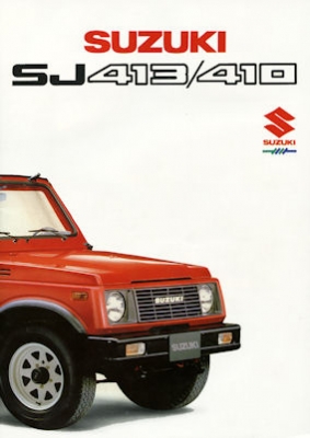 Suzuki SJ 413 / 410 brochure 1985