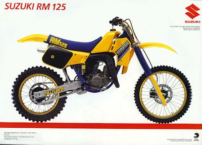 Suzuki Programm RM Modelle 1985