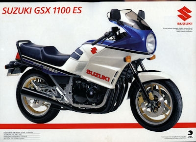 Suzuki GSX 1100 EF + GSX 1100 ES Prospekt 1985