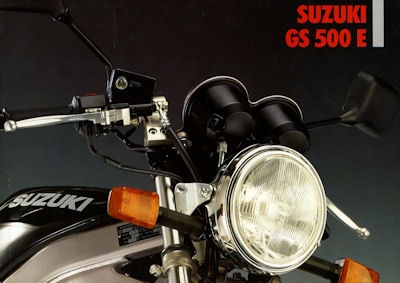 Suzuki GS 500 E brochure 1990