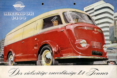 Tempo Matador 1400 Prospekt ca. 1953