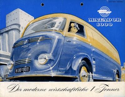 Tempo Matador 1000 brochure 1954