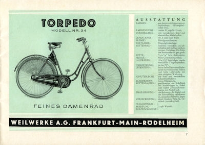 Torpedo bicycle program 8.1928