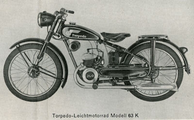 Torpedo Motorfahrrad Leichtmotorrad Prospekt ca. 1950