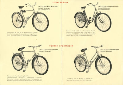 Torpedo Fahrrad Prospekt 7.1953