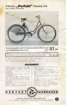 Triepad bicycle program 1938