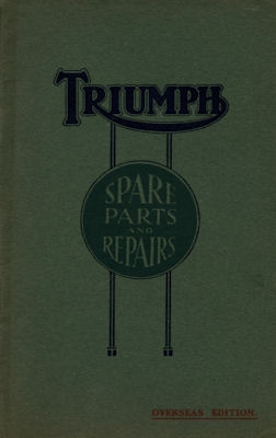 Triumph 4.94 H.P. Type P Ersatzteilliste 1926