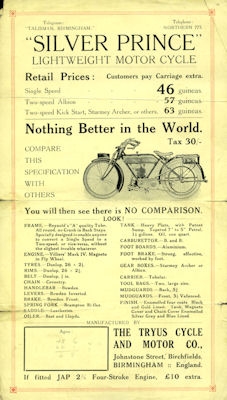 Tyrus Silver Prince Leightweight Prospekt 1921