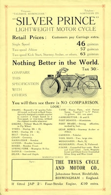 Tyrus Silver Prince Leightweight Prospekt 1921