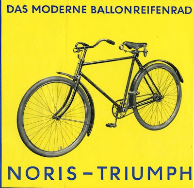 Triumph Noris Fahrrad Prospekt ca. 1933