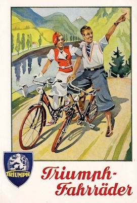 Triumph Fahrrad Programm ca. 1935