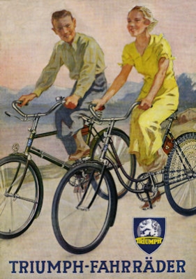 Triumph Fahrrad Prospekt 1930er Jahre