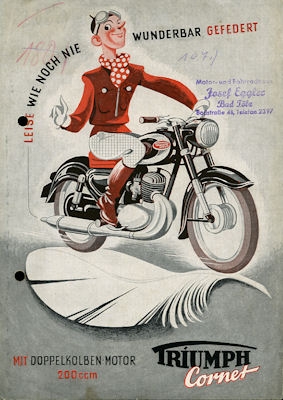 Triumph Cornet 200 brochure 1954