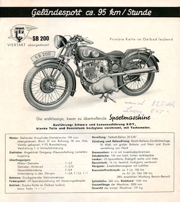 UT 200 cm brochure 1936