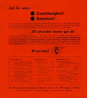 UT 200 cm brochure 1936