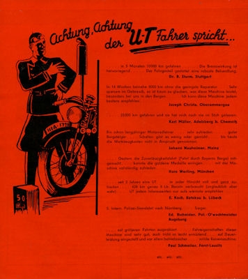 UT 200 cm brochure 1936