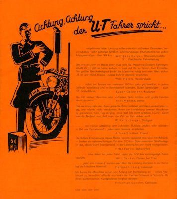 UT 350-500 ccm brochure 1936