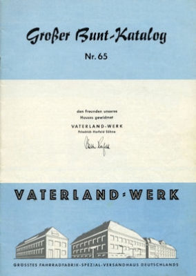 Vaterland Fahrrad Programm 1965