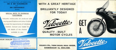 Velocette program 1967