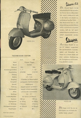 Vespa Programm 1956