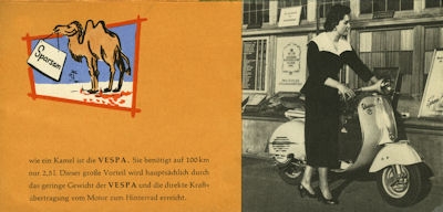 Vespa 150 ccm Roller Prospekt 1956